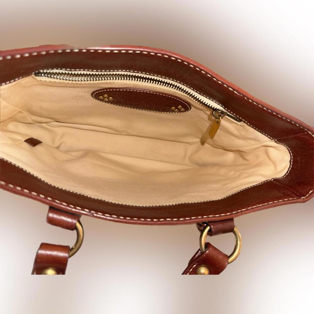 EUC Celine Red and Brown Tote Bag - Picture 5 of 9